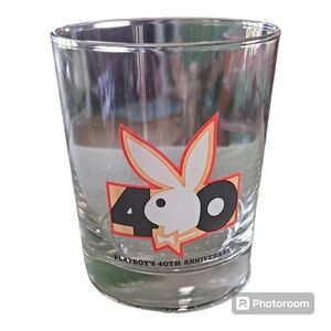 4" Playboy 40th Anniversary High Ball Glass